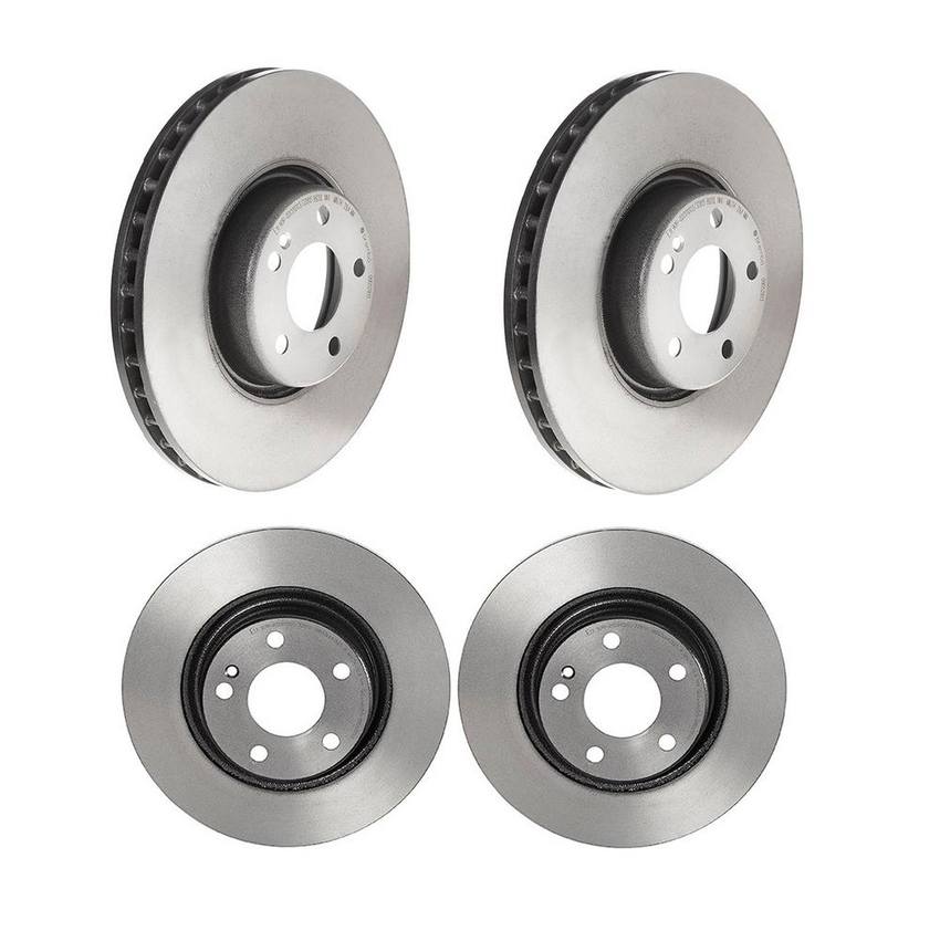 Mercedes Disc Brakes Kit Rotors Front and Rear (330mm/300mm